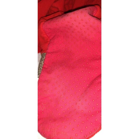 Nick & Nora Footie Fleece Red Pajamas Size Large SOCK MONKEY Zip Up Footed PJs - Picture 15 of 16